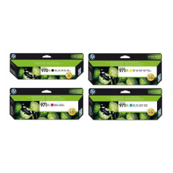 HP 970XL/971XL Noir couleur Pack de 4 cartouches authentiques au meilleur prix