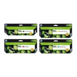 HP 970XL/971XL Noir couleur Pack de 4 cartouches authentiques au meilleur prix