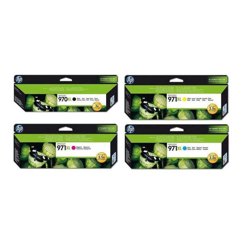 HP 970XL/971XL Noir couleur Pack de 4 cartouches authentiques au meilleur prix