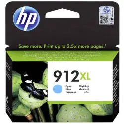 HP 912XL Cyan – 3YL81AE – Cartouche d'encre d'origine au meilleur prix – Livraison offerte