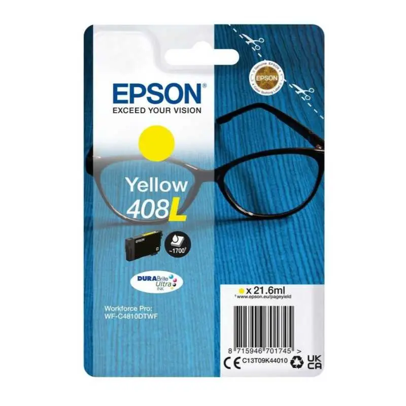 Epson 408L Jaune Lunettes – C13T09K44010 – Cartouche d'encre d'origine au meilleur prix – Livraison offerte