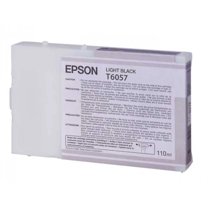 Epson T6057 Noir clair – C13T605700 – Cartouche d'encre d'origine – Livraison offerte