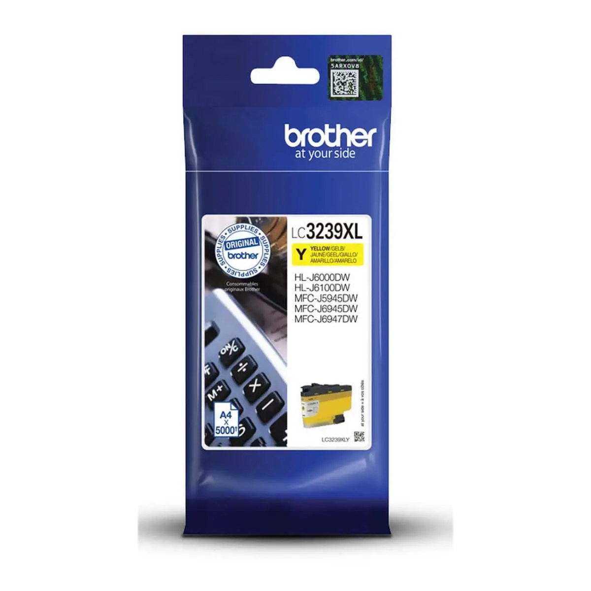 Brother LC3239XLY Jaune – Cartouche d'encre d'origine au meilleur prix – Livraison offerte