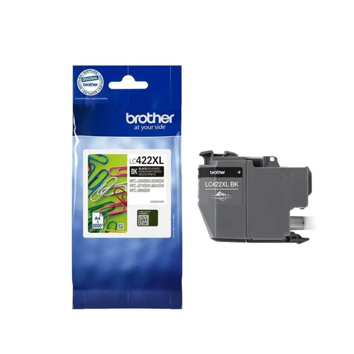 Brother LC422XL Noir – Cartouche d'encre d'origine au meilleur prix – Livraison offerte