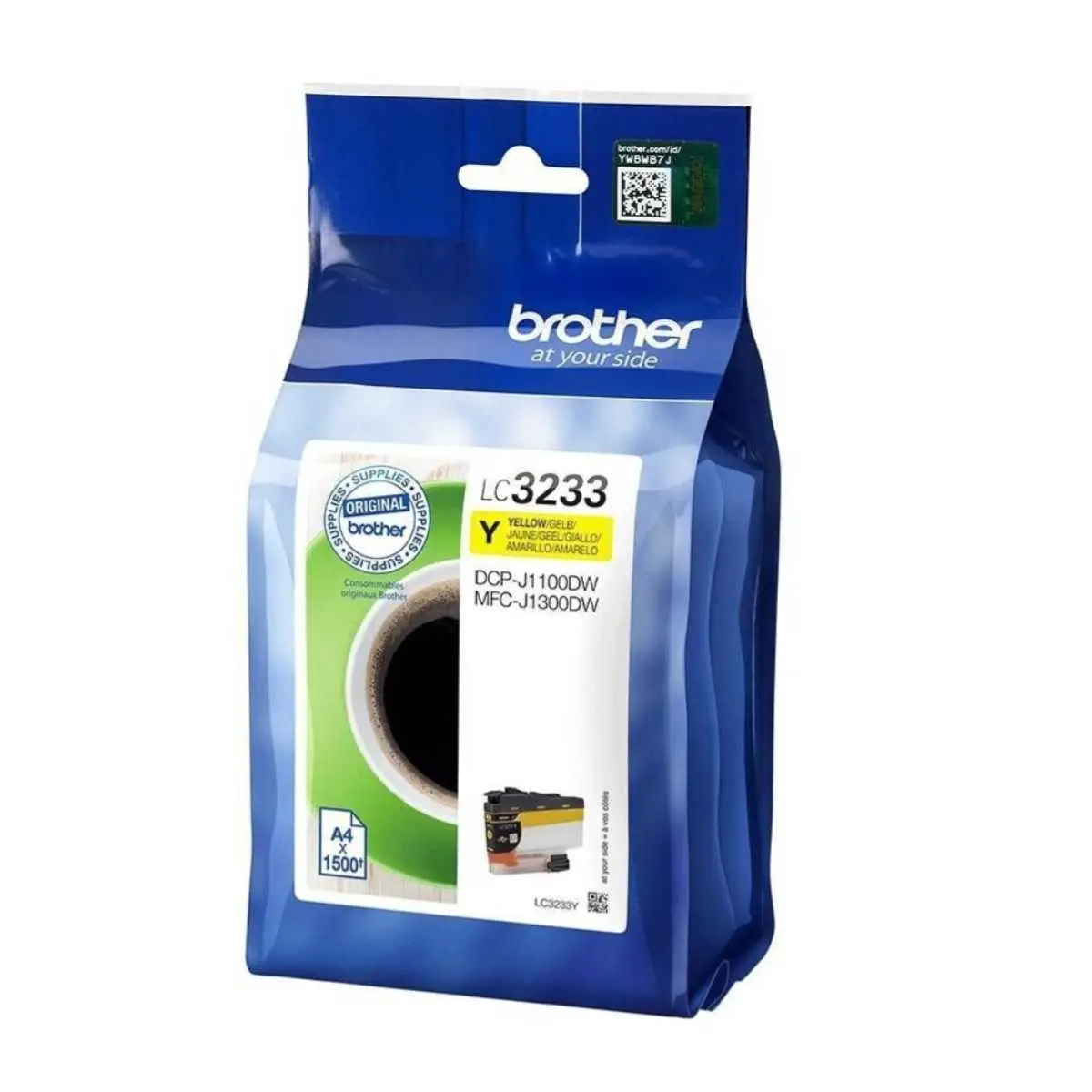 Brother LC3233Y Jaune – Cartouche d'encre d'origine au meilleur prix – Livraison offerte