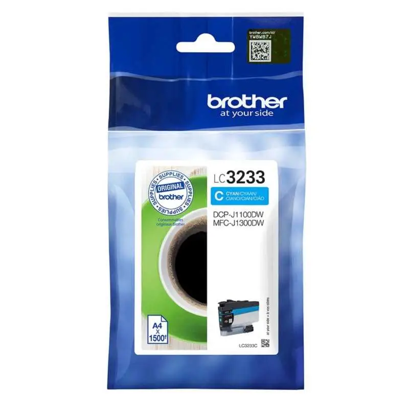 Brother LC3233C Cyan – Cartouche d'encre d'origine au meilleur prix – Livraison offerte
