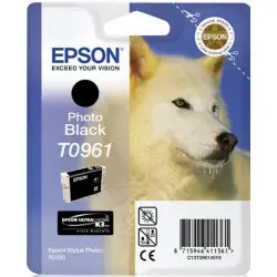 Epson T0961 Noir photo – C13T09614010 – Cartouche d'encre d'origine au meilleur prix – Livraison offerte