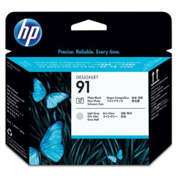 HP 91 Noir photo et Gris clair – C9463A – Tête d'impression d'origine au meilleur prix – Livraison offerte
