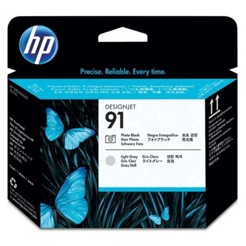 HP 91 Noir photo et Gris clair – C9463A – Tête d'impression d'origine au meilleur prix – Livraison offerte