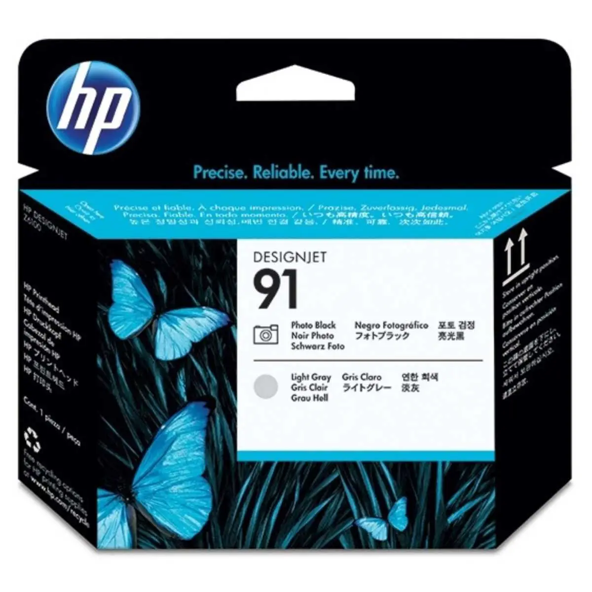 HP 91 Noir photo et Gris clair – C9463A – Tête d'impression d'origine au meilleur prix – Livraison offerte