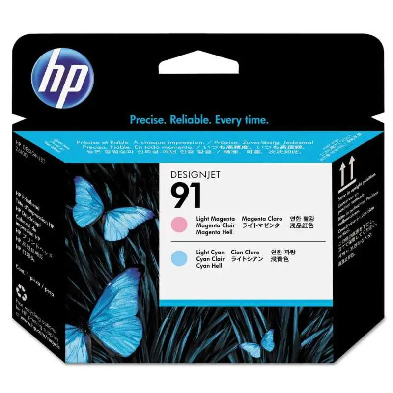 HP 91 Magenta clair et Cyan clair – C9462A – Tête d'impression d'origine au meilleur prix – Livraison offerte