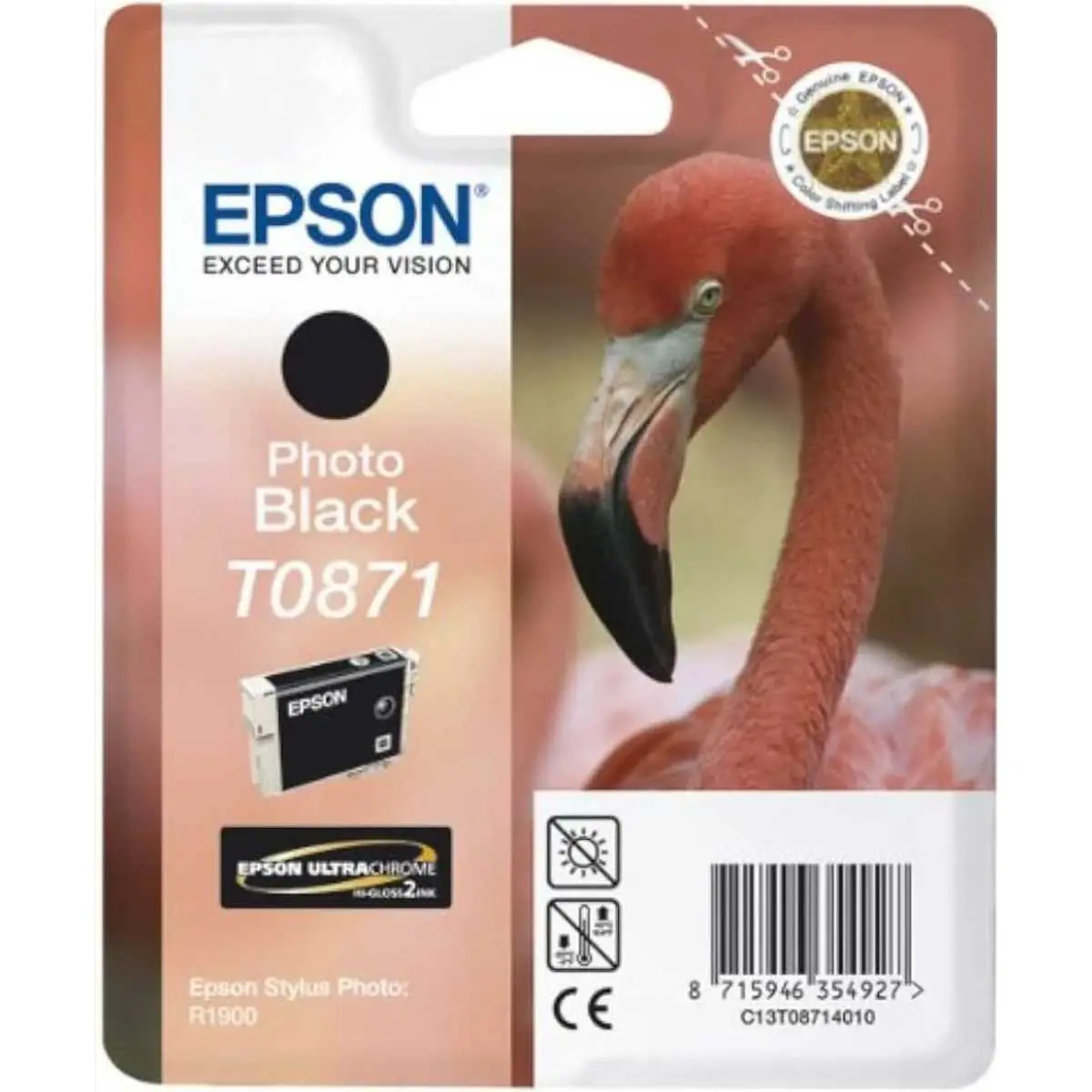 Epson T0871 Noir photo – C13T08714010 – Cartouche d'encre d'origine au meilleur prix