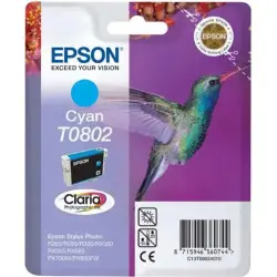 Epson T0802 Cyan Colibri Cartouche pas chère sur cartouches-fr.com