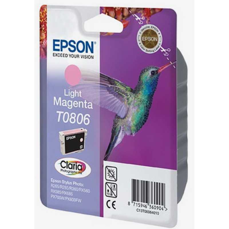 Epson T0806 Magenta clair Colibri Cartouche d'encre d'origine