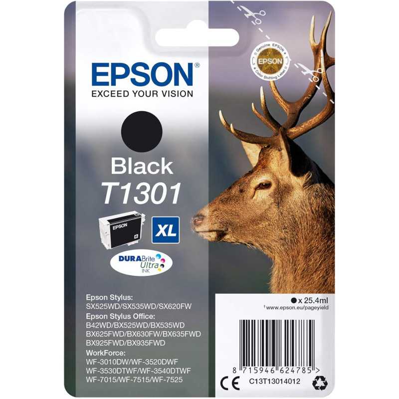 Epson T1301 Noir Cerf Cartouche d'encre d'origine moins chère