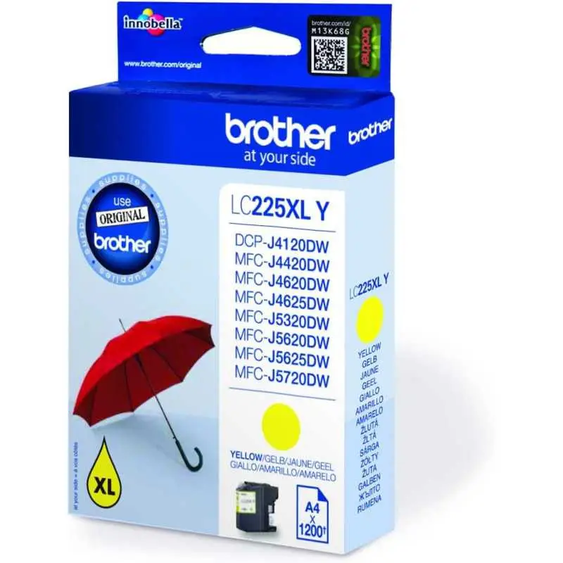 Brother LC225XL Jaune Cartouche d'encre d'origine