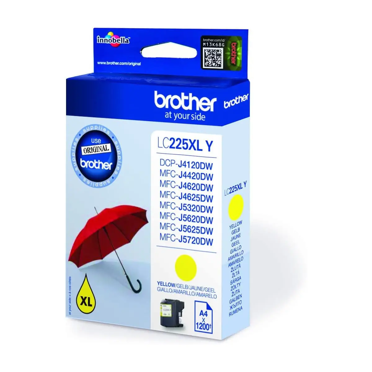 Brother LC225XL Jaune Cartouche d'encre d'origine