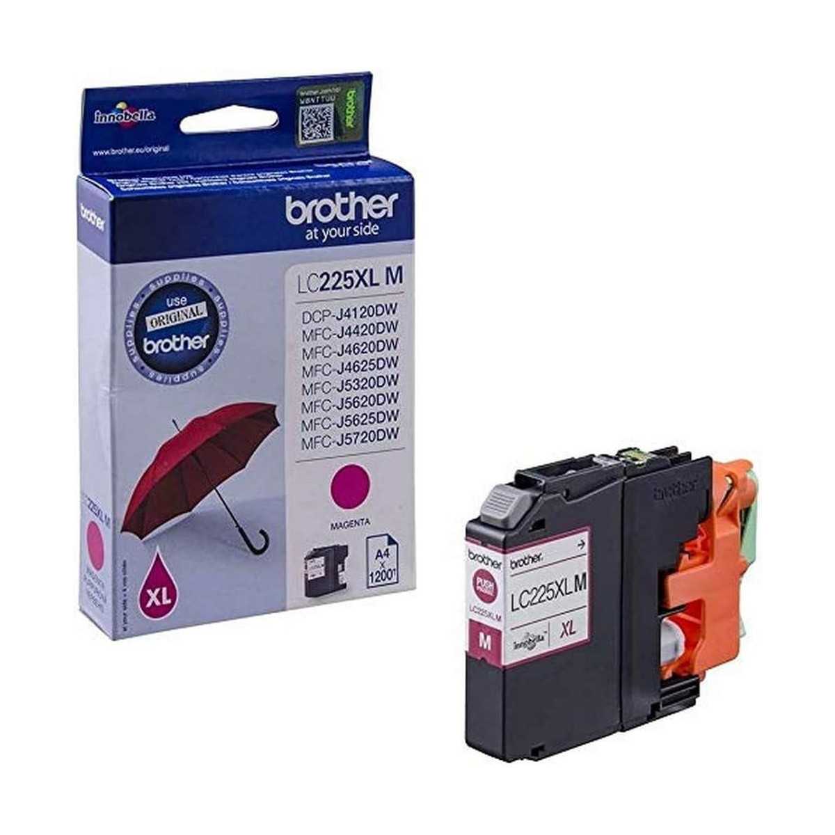 Brother LC225XL-M Magenta Cartouche d'encre d'origine Brother LC225XL-M Magenta Cartouche d'encre d'origine