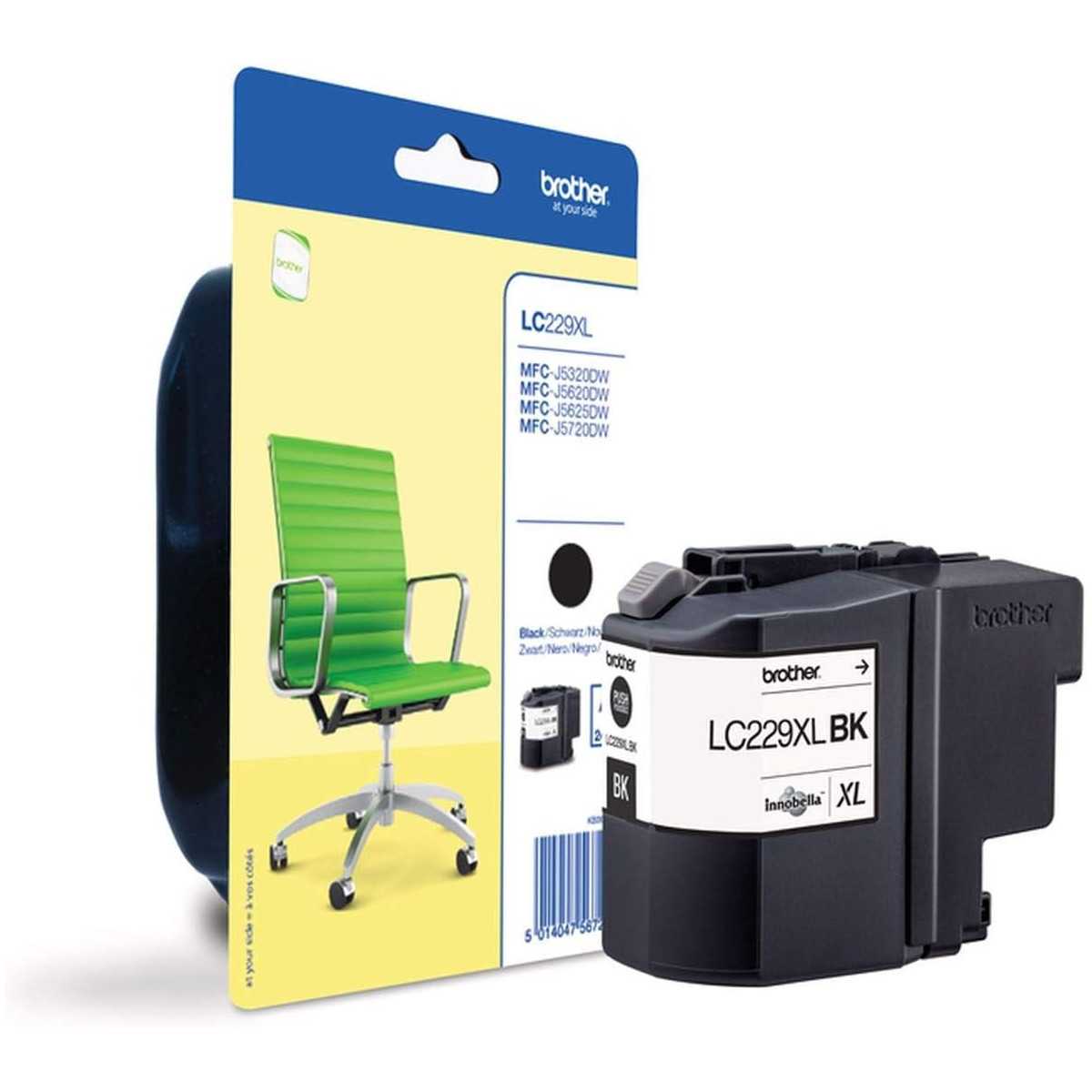 Brother LC229XL BK Noir Cartouche d'encre d'origine Brother LC229XL BK Noir Cartouche d'encre d'origine