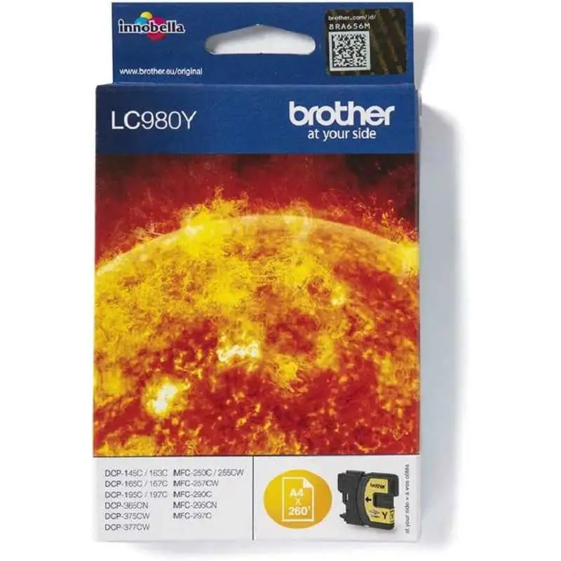 Brother LC980Y jaune cartouche d'encre d'origine