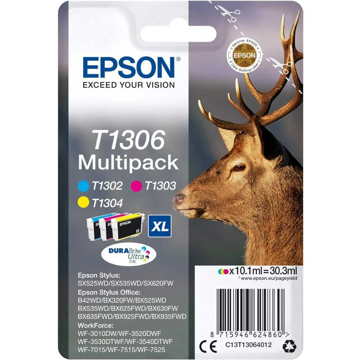 Epson T1306 Couleur Cerf Cartouches d'encre d'origine moins chères