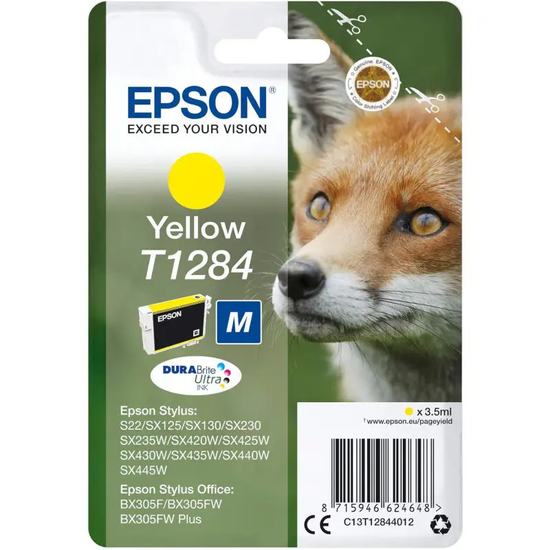 Epson T1284 Jaune Renard Cartouche d'encre d'origine