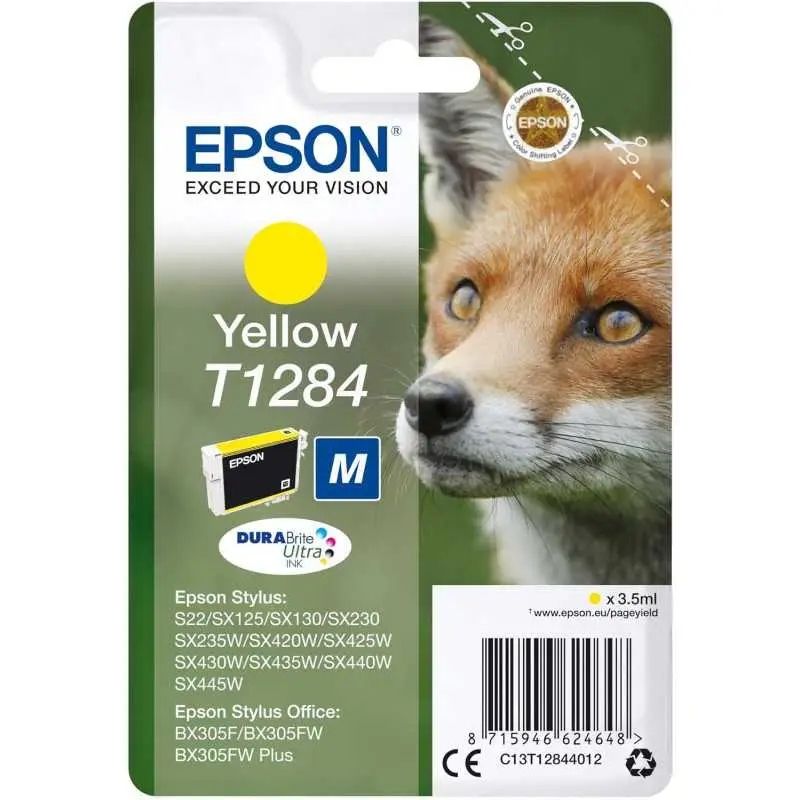 Epson T1284 Jaune Renard Cartouche d'encre d'origine