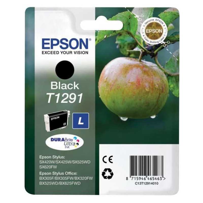 Epson T1291 Noir Pomme Cartouche d'encre d'origine