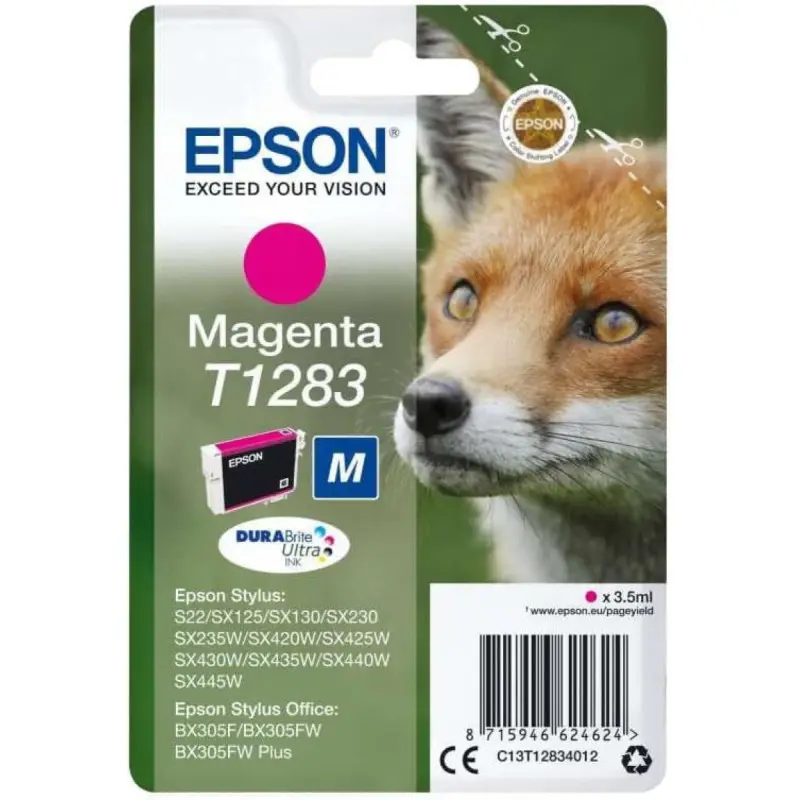 Epson T1283 Magenta Renard Cartouche d'encre d'origine