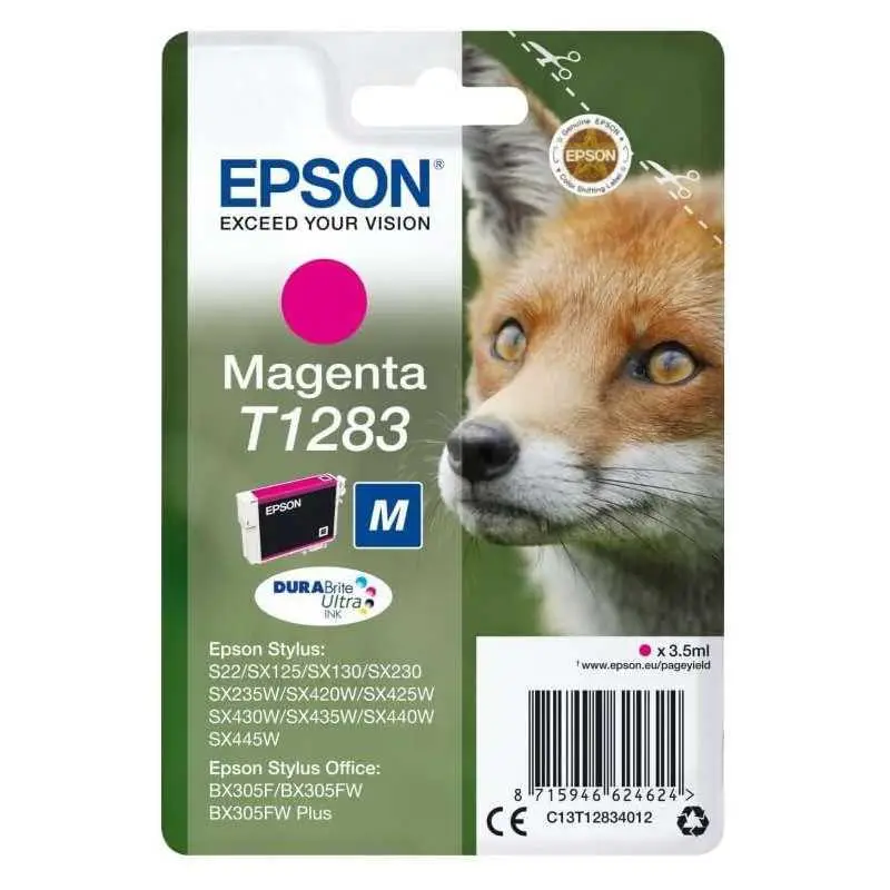 Epson T1283 Magenta Renard Cartouche d'encre d'origine