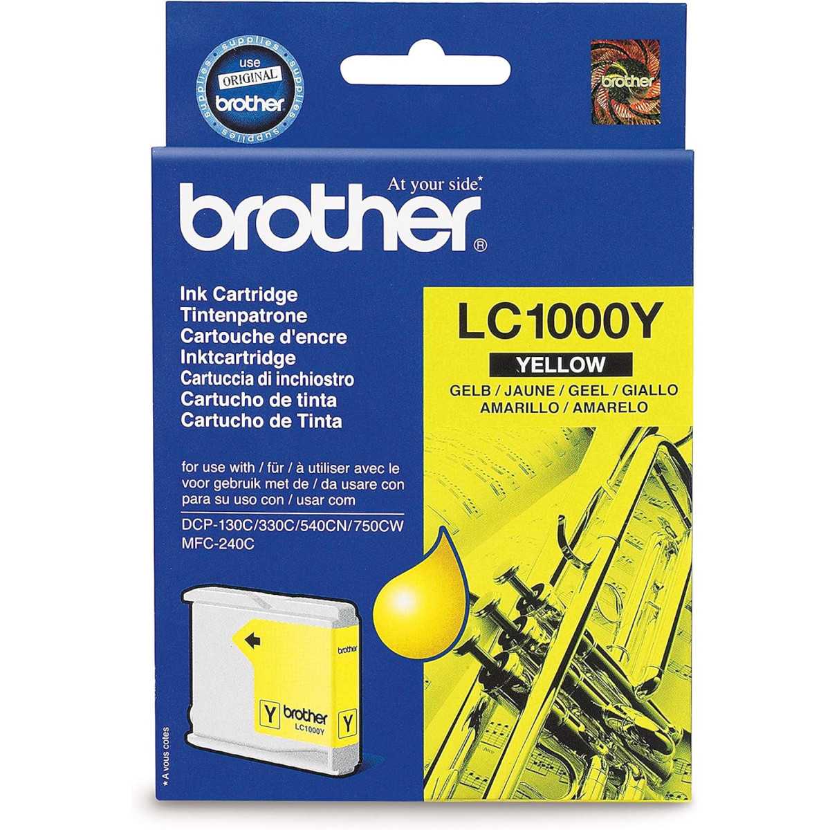 Brother LC1000Y Jaune cartouche d'encre d'origine Brother LC1000Y Jaune cartouche d'encre d'origine