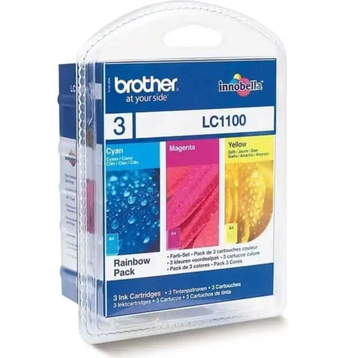 Brother LC1100 couleur Multipack de 3 cartouches d'encre d'origine Brother LC1100 couleur Multipack de 3 cartouches d'encre d'origine