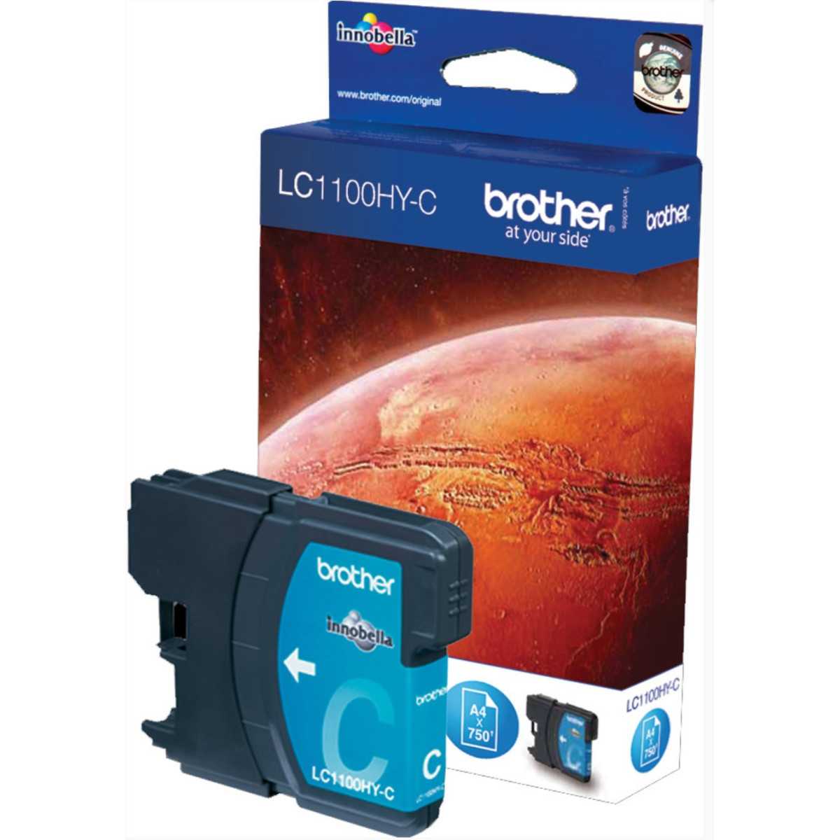Brother LC1100HY-C Cyan cartouche d'encre d'origine Brother LC1100HY-C Cyan cartouche d'encre d'origine