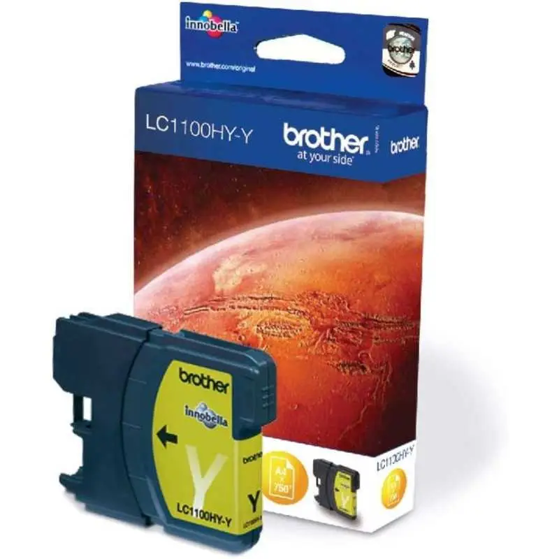 Brother LC1100HY-Y Jaune Cartouche pas chère sur cartouches-fr.com