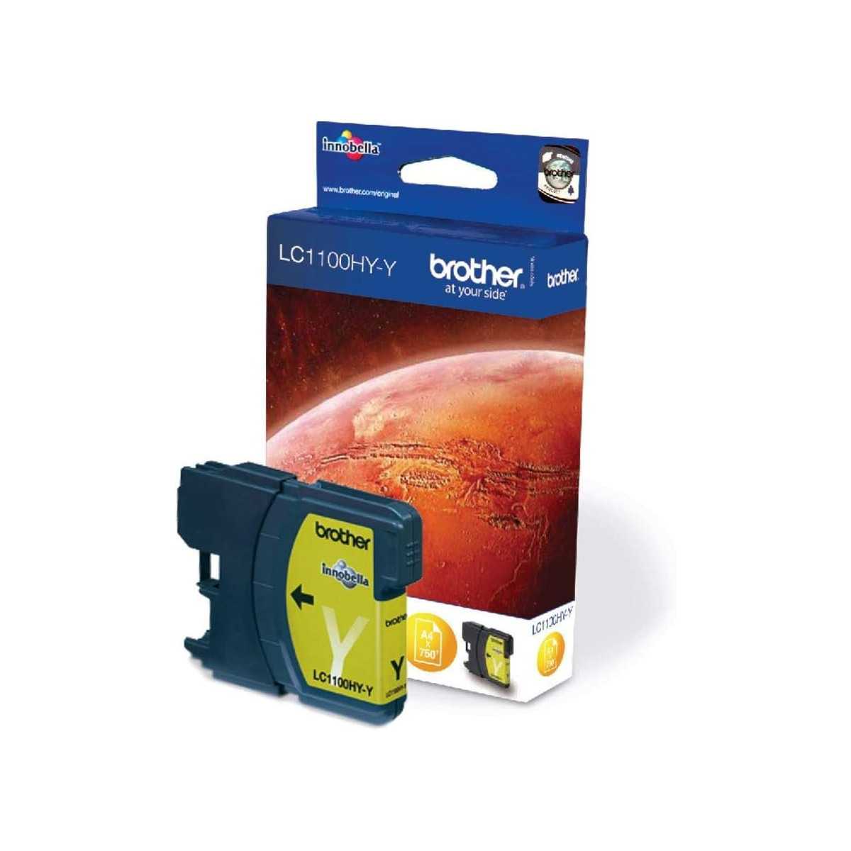 Brother LC1100HY-Y Jaune cartouche d'encre d'origine Brother LC1100HY-Y Jaune cartouche d'encre d'origine