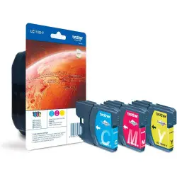 Brother LC1100H-Y couleur Multipack de 3 cartouches d'encre d'origine