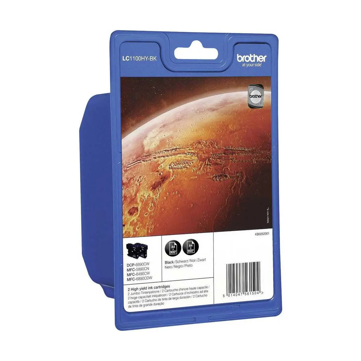 Brother LC1100HYBK Noir Pack de 2 cartouches d'encre d'origine