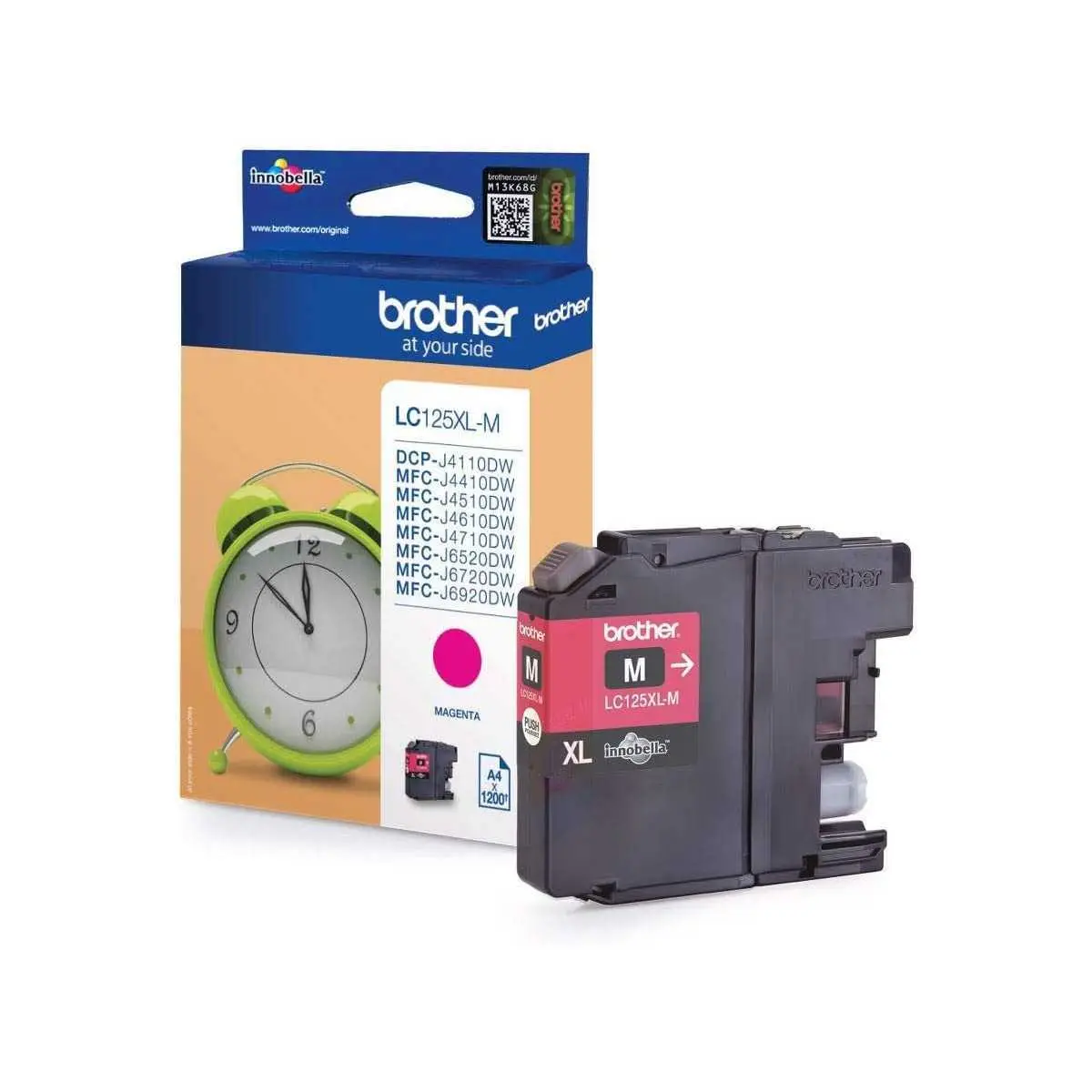 Brother LC125XL-M Magenta Cartouche d'encre d'origine Brother LC125XL-M Magenta Cartouche d'encre d'origine
