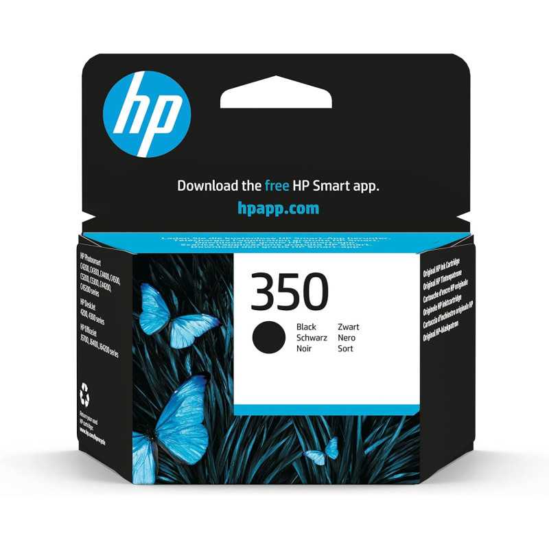 Cartouche HP 350 Noir originale encre noire pour imprimantes HP Deskjet Photosmart et Officejet