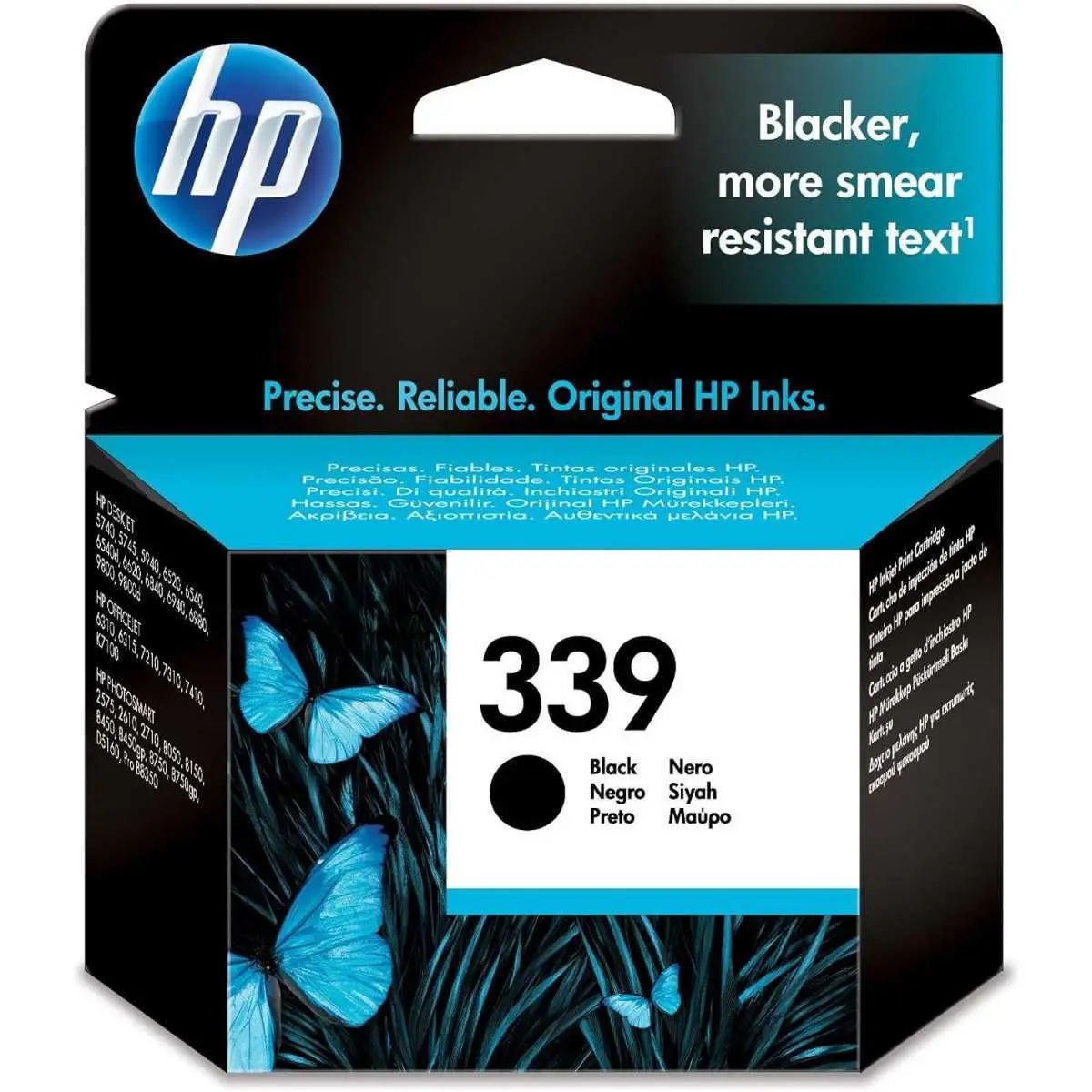 Cartouche HP 339 noire haute capacité – Encre de qualité professionnelle pour imprimantes HP Deskjet, OfficeJet et Photosmart.