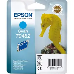 Epson T0482 Cyan Hippocampe cartouche d'encre d'origine