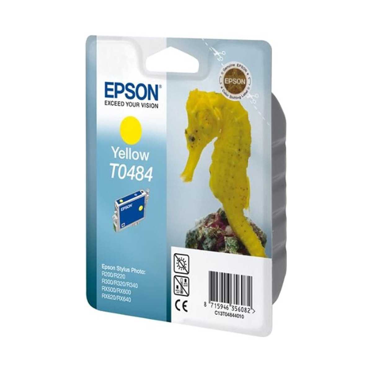 Epson T0484 Jaune Hippocampe cartouche d'encre d'origine Epson T0484 Jaune Hippocampe cartouche d'encre d'origine