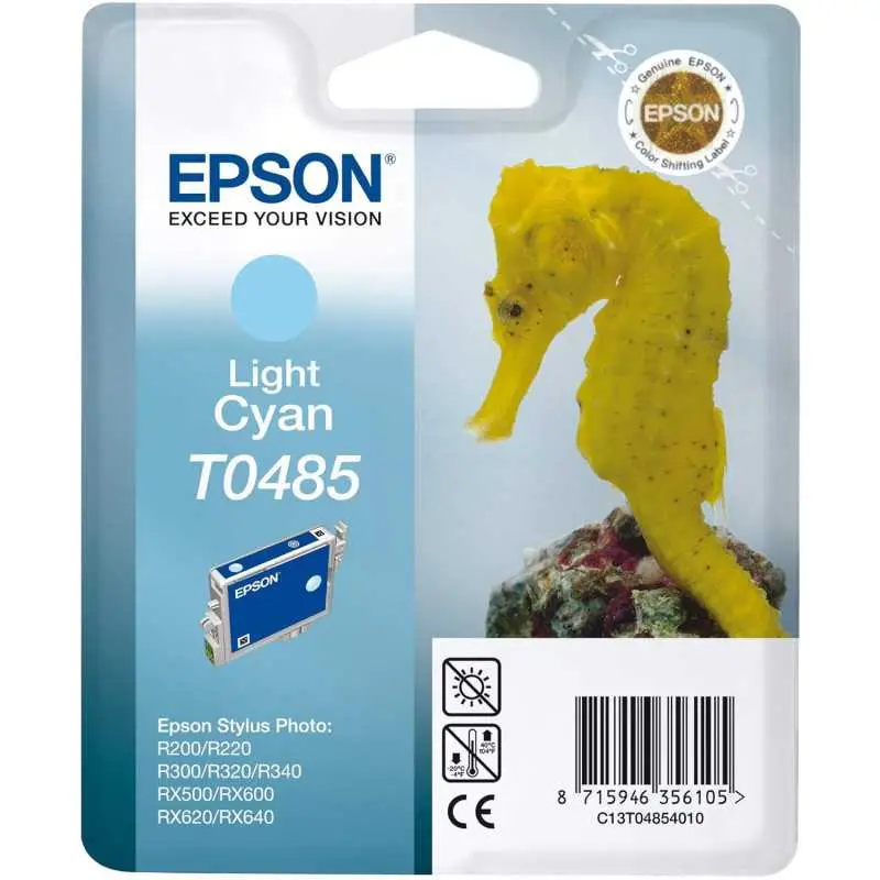 Epson T0485 Cyan clair Hippocampe cartouche d'encre d'origine