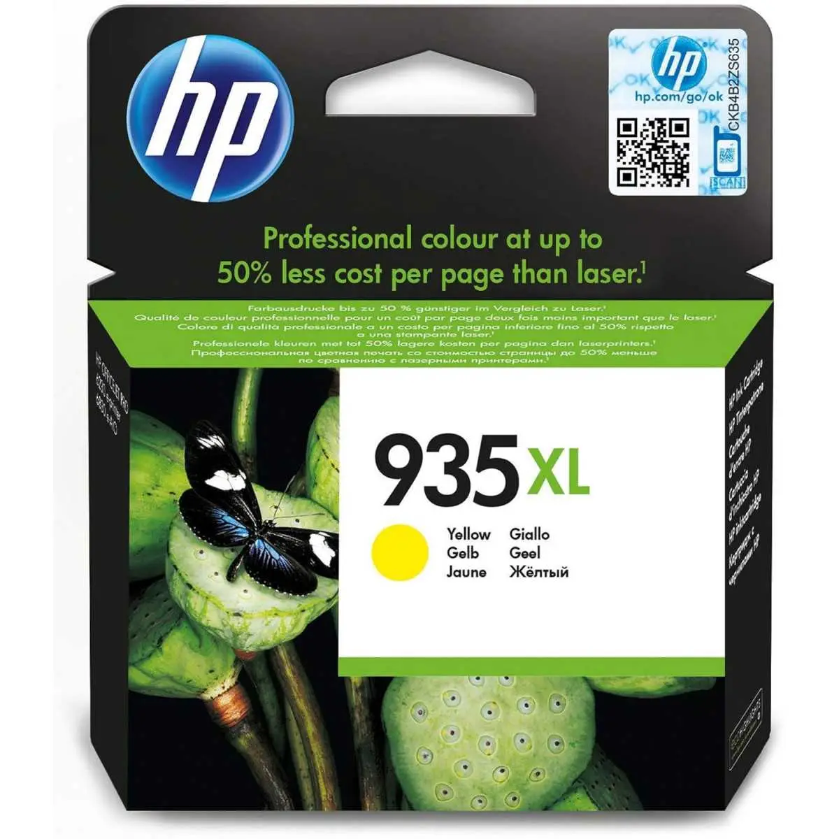 HP 935XL Jaune Cartouche d'encre d'origine HP 935XL Jaune Cartouche d'encre d'origine