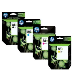 HP 88XL Noir couleur Pack de 4 cartouches au meilleur prix