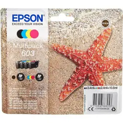 Epson 603 Noir couleur Etoile de Mer Multipack de 4 cartouches d'encre d'origine