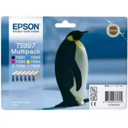 Epson T5597 Noir couleur Multipack de 8 Cartouches d'encre d'origine