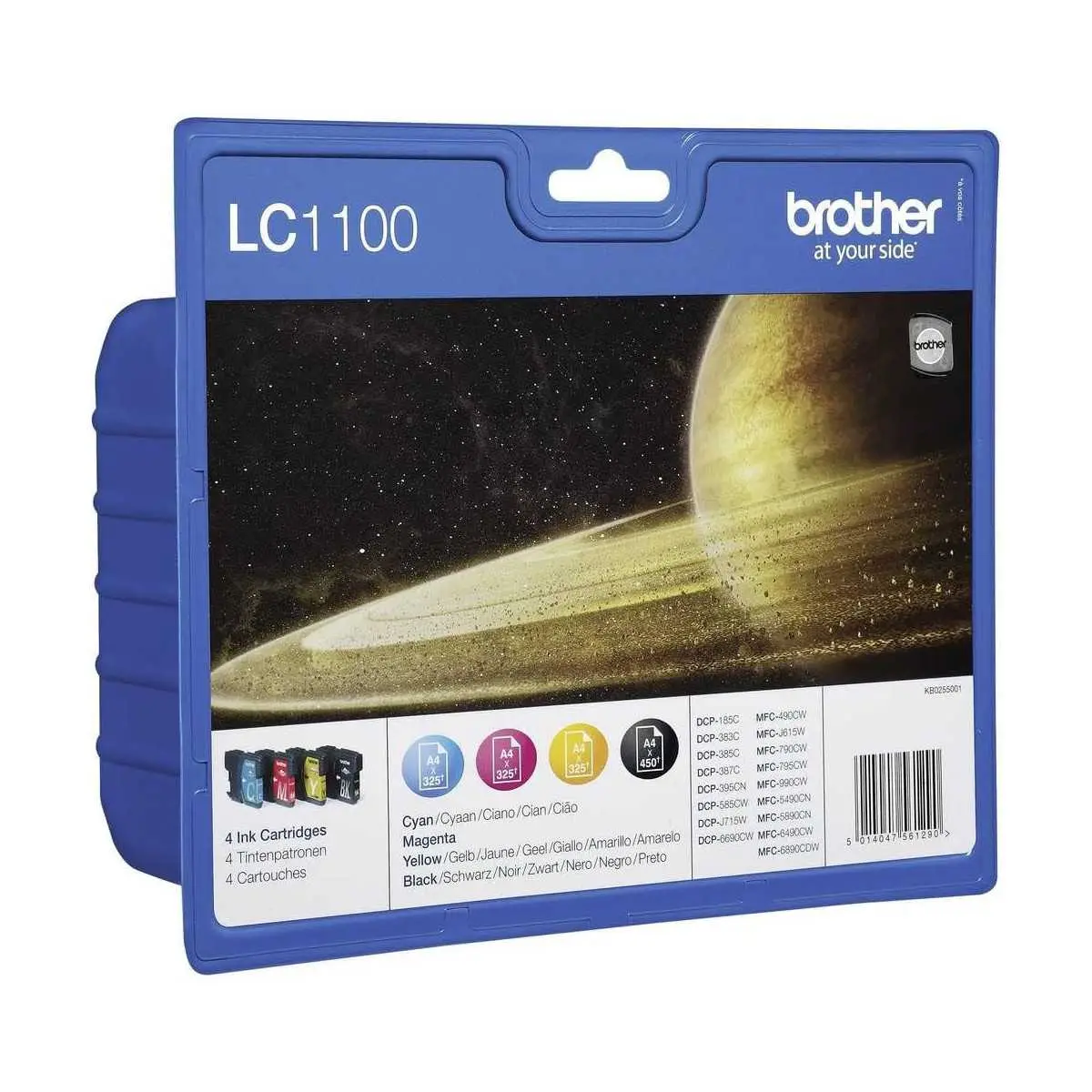 Brother LC1100 Noir couleur Multipack de 4 cartouches d'encre d'origine Brother LC1100 Noir couleur Multipack de 4 cartouches d'encre d'origine