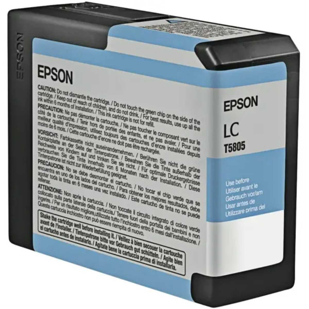 EPSON T5805 Cyan clair Cartouche d'encre d'origine EPSON T5805 Cyan clair Cartouche d'encre d'origine