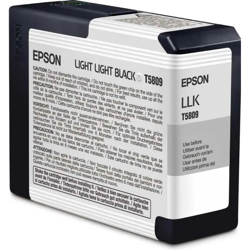 EPSON T5809 Noir clair Cartouche d'encre d'origine